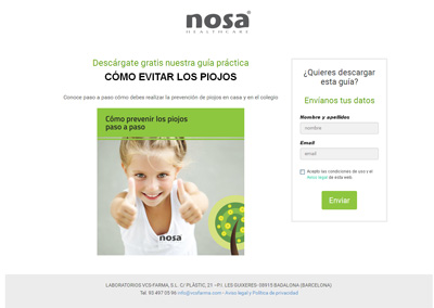 landing page nosa